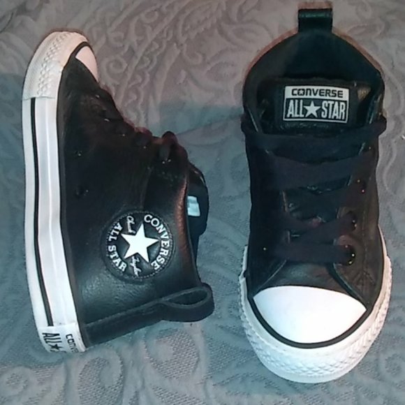 Midrise Leather Chuck Taylor Converse - Picture 1 of 4